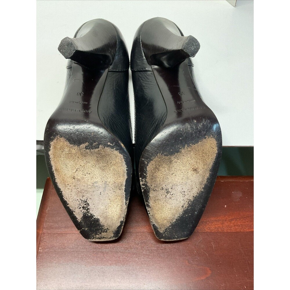 Burberry Italy Leather studded accents Black High Heels size 38 ( 7 in US ) - Picture 12 of 15